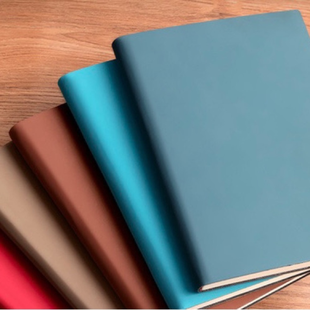 Leather bound lined page notebook journal